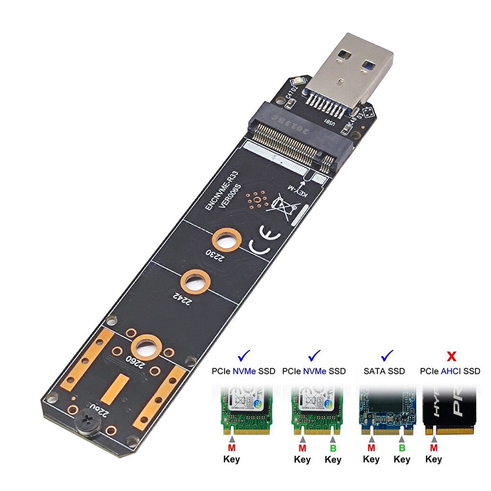 M.2 to USB 3.1 SSD  M.2 NVME PCIe SATA ..